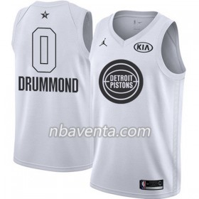 Camiseta Hombre Detroit Pistons Andre Drummond 0 2018 All Star Jordan Brand Blanco Swingman
